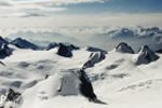 snow covered mountains