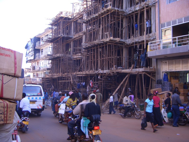 image of motorcycles on a road in Uganda