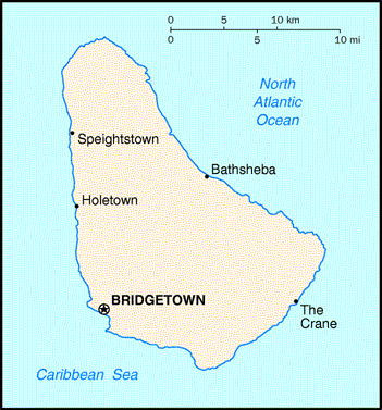Barbados Map Geography