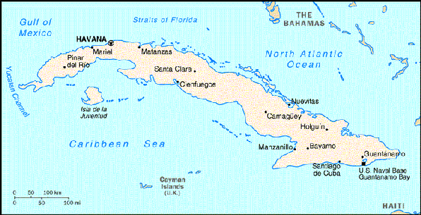 Map Cuba