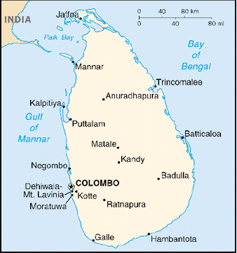 sri lanka map pictures. Sri Lanka Factbook