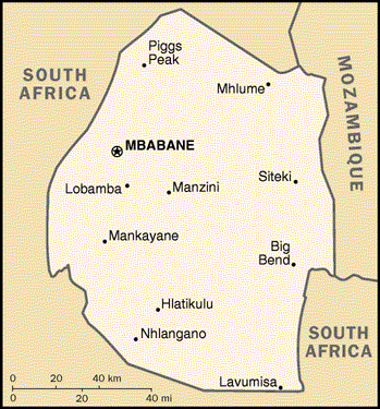 map of the country