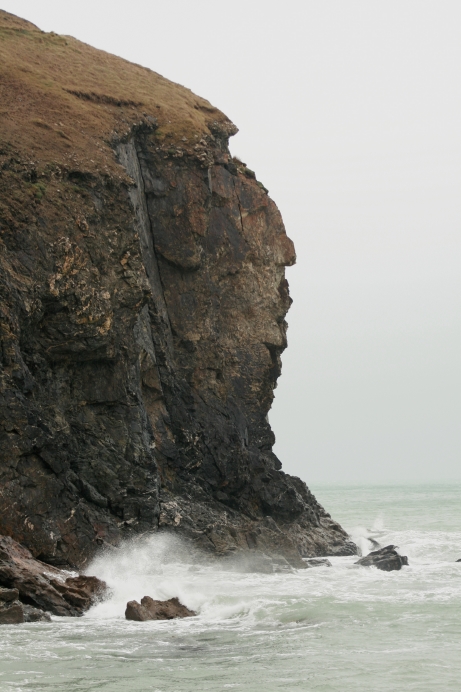 This nearly vertical cliff